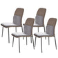 Contemporary Kitchen Dining Side Chair Upholstered Dining Chair with Metal Legs 4 Piece Set Clearhalo 'Dining Chairs' 'Dining Tables & Seating' 'dining_chair' 'furn' 'furn_dining_chair' 'Furniture' 'Kitchen & Dining Furniture' 6229980