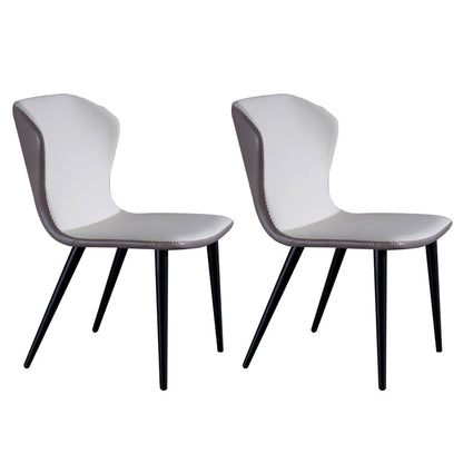 Industriële vaste achterstoelen armloze zijstoelen met metalen benen voor thuisgebruik