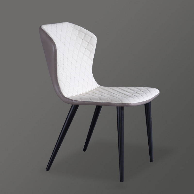 Industriële vaste achterstoelen armloze zijstoelen met metalen benen voor thuisgebruik