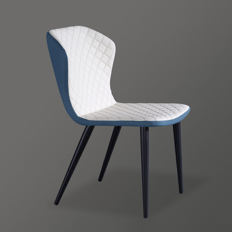 Industriële vaste achterstoelen armloze zijstoelen met metalen benen voor thuisgebruik