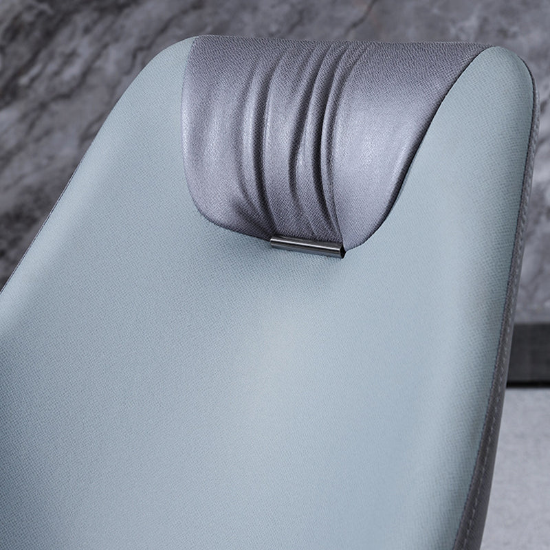 Industrial Style Faux Leather Chairs Armless Side Chairs with Metal Legs for Home Use Clearhalo 'Dining Chairs' 'Dining Tables & Seating' 'dining_chair' 'furn' 'furn_dining_chair' 'Furniture' 'Kitchen & Dining Furniture' 6230103