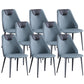 Industrial Style Faux Leather Chairs Armless Side Chairs with Metal Legs for Home Use Blue 8 Piece Set Clearhalo 'Dining Chairs' 'Dining Tables & Seating' 'dining_chair' 'furn' 'furn_dining_chair' 'Furniture' 'Kitchen & Dining Furniture' 6230106