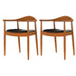 Glam Upholstered Arm Chair Open Back Solid Wood Dining Chair Brown 2 Piece Set Clearhalo 'Dining Chairs' 'Dining Tables & Seating' 'dining_chair' 'furn' 'furn_dining_chair' 'Furniture' 'Kitchen & Dining Furniture' 6230222