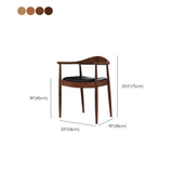 Glam Upholstered Arm Chair Open Back Solid Wood Dining Chair Clearhalo 'Dining Chairs' 'Dining Tables & Seating' 'dining_chair' 'furn' 'furn_dining_chair' 'Furniture' 'Kitchen & Dining Furniture' 6230241