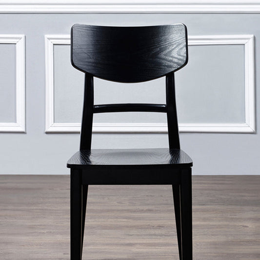 Houten keuken eetkamerstoel eigentijdse open achterkant eetstoel