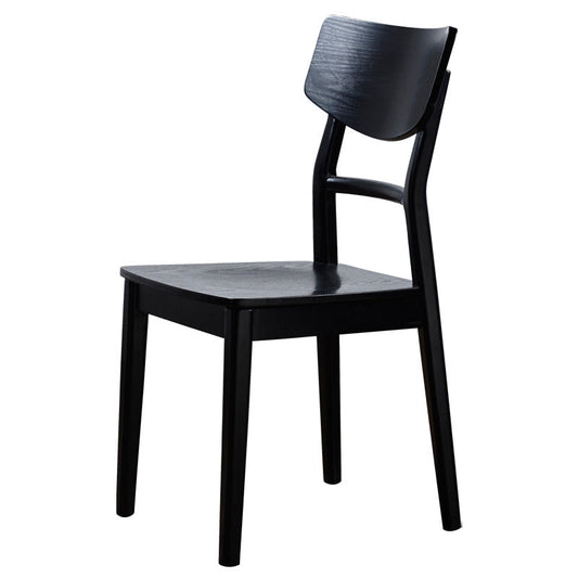 Houten keuken eetkamerstoel eigentijdse open achterkant eetstoel