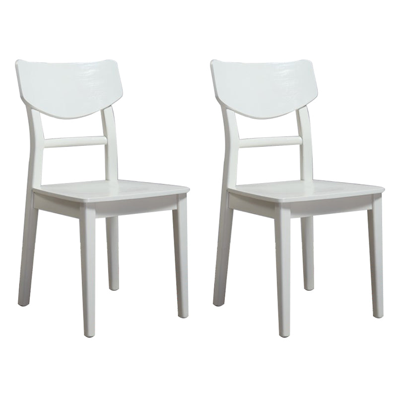 Chaise latéral de cuisine en bois contemporain à l'arrière ouvert chaise latéral