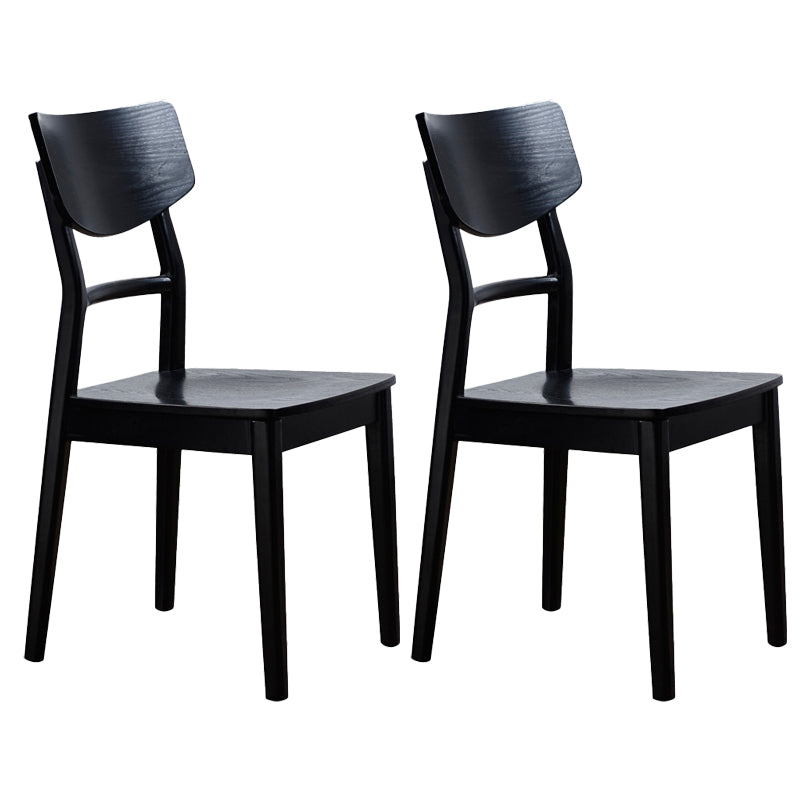 Chaise latéral de cuisine en bois contemporain à l'arrière ouvert chaise latéral