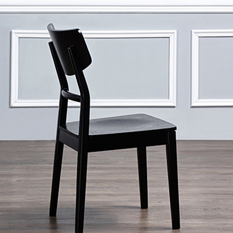 Chaise latéral de cuisine en bois contemporain à l'arrière ouvert chaise latéral