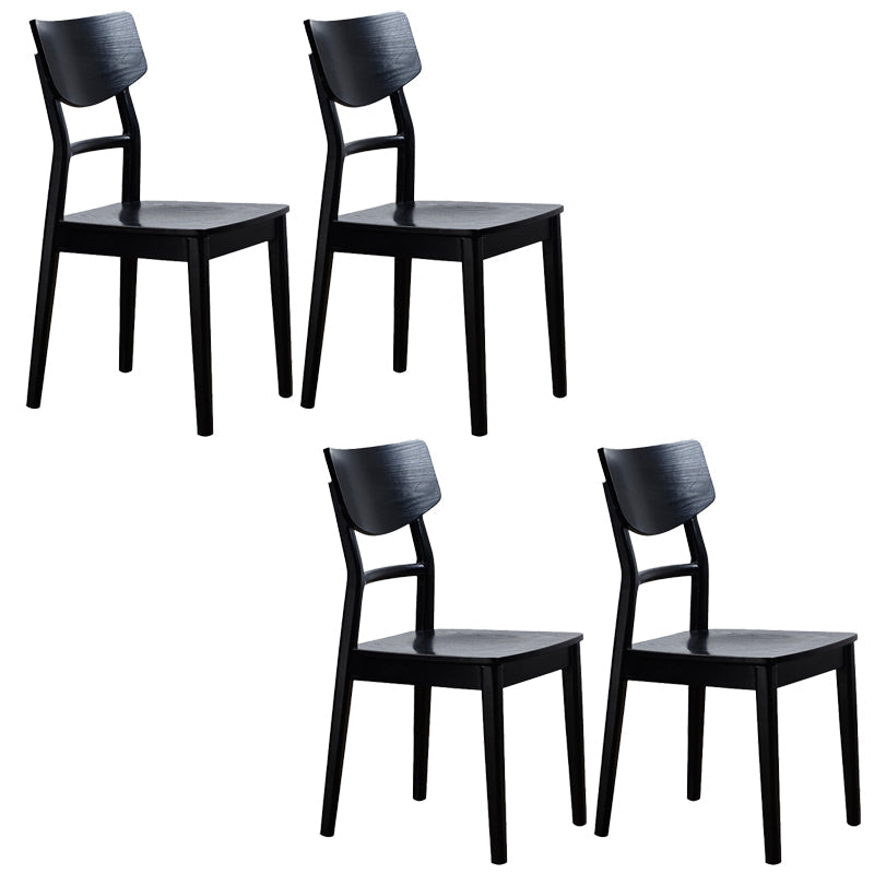 Chaise latéral de cuisine en bois contemporain à l'arrière ouvert chaise latéral