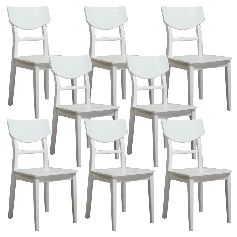 Chaise latéral de cuisine en bois contemporain à l'arrière ouvert chaise latéral