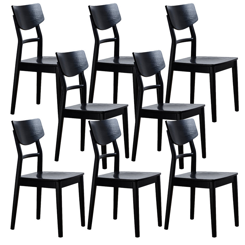 Chaise latéral de cuisine en bois contemporain à l'arrière ouvert chaise latéral