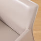 Upholstered Arm Chair Contemporary Faux Leather Dining Arm Chair for Home