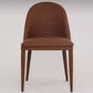 Contemporary Parsons Chair Faux Leather Kitchen Dining Armless Chair