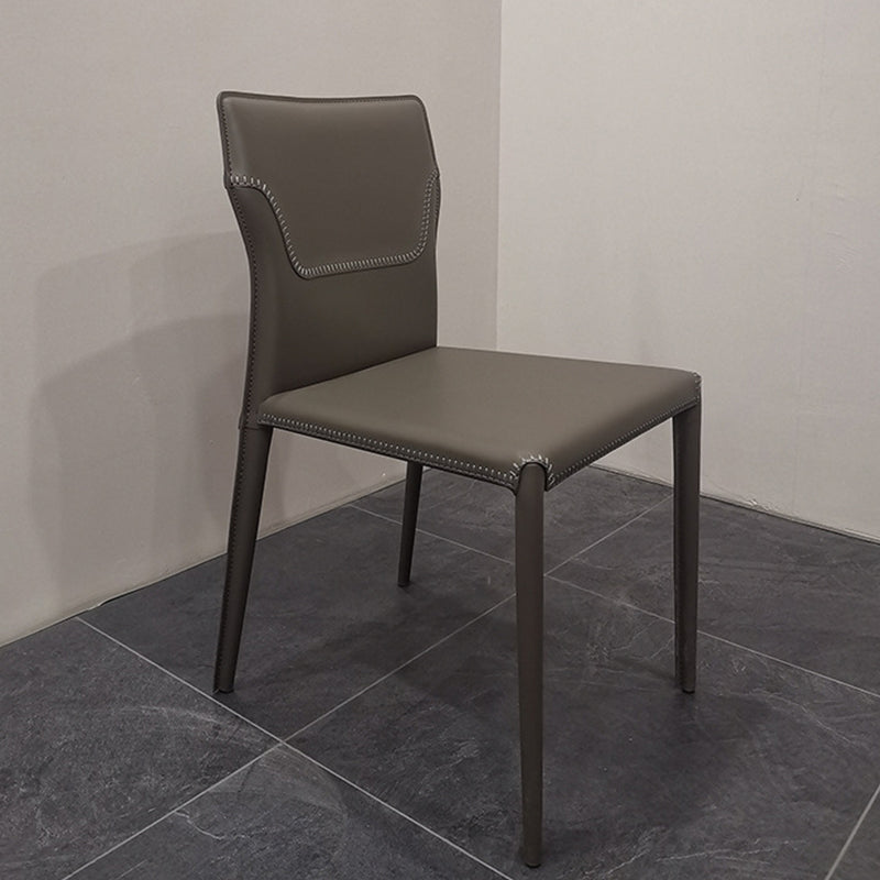 Sedia da pranzo imbottita contemporanea cucina in finta cucina a braccio