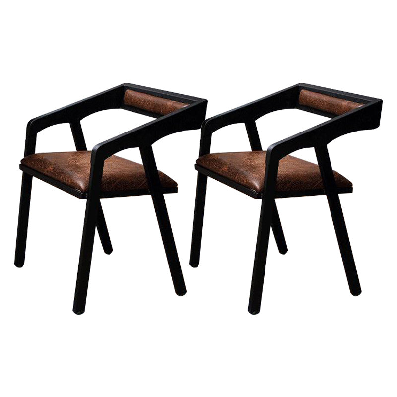 Houten kant eetstoelen hedendaagse open achterkant eetstoelstoel