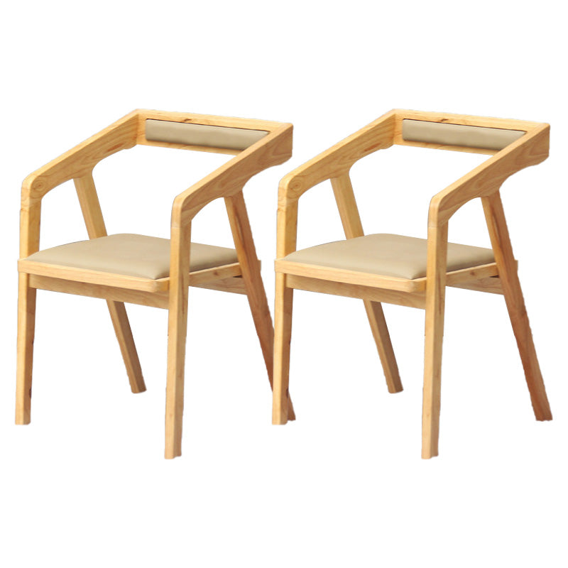 Houten kant eetstoelen hedendaagse open achterkant eetstoelstoel