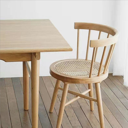Industrial Side Chair Wood Windsor Back Dining Room Chair for Home