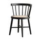 Industrial Side Chair Wood Windsor Back Dining Room Chair for Home