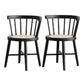 Industrial Side Chair Wood Windsor Back Dining Room Chair for Home