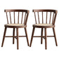 Industrial Side Chair Wood Windsor Back Dining Room Chair for Home
