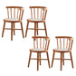Industrial Side Chair Wood Windsor Back Dining Room Chair for Home