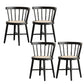 Industrial Side Chair Wood Windsor Back Dining Room Chair for Home