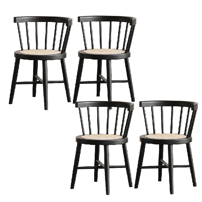 Industrial Side Chair Wood Windsor Back Dining Room Chair for Home