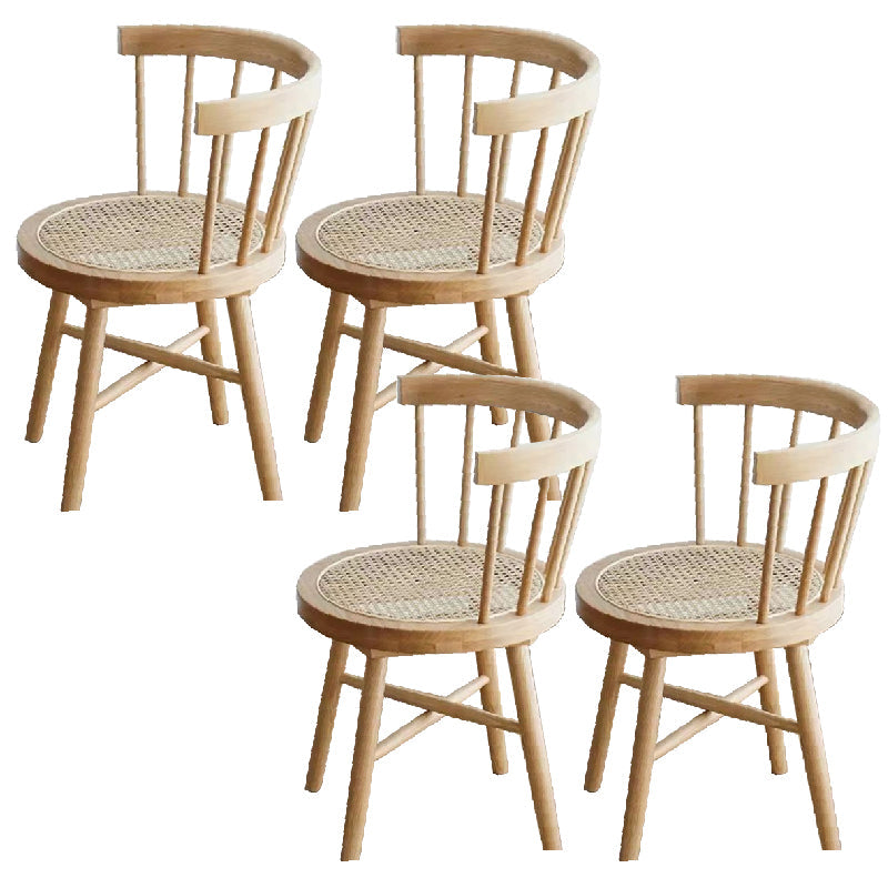 Industrial Side Chair Wood Windsor Back Dining Room Chair for Home