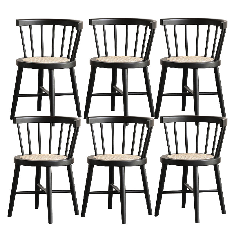 Industrial Side Chair Wood Windsor Back Dining Room Chair for Home