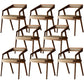 Contemporary Kitchen Dining Armchair Wood Side Dining Chairs 8 Piece Set Clearhalo 'Dining Chairs' 'Dining Tables & Seating' 'dining_chair' 'furn' 'furn_dining_chair' 'Furniture' 'Kitchen & Dining Furniture' 6230557