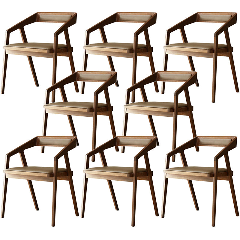 Contemporary Kitchen Dining Armchair Wood Side Dining Chairs 8 Piece Set Clearhalo 'Dining Chairs' 'Dining Tables & Seating' 'dining_chair' 'furn' 'furn_dining_chair' 'Furniture' 'Kitchen & Dining Furniture' 6230557