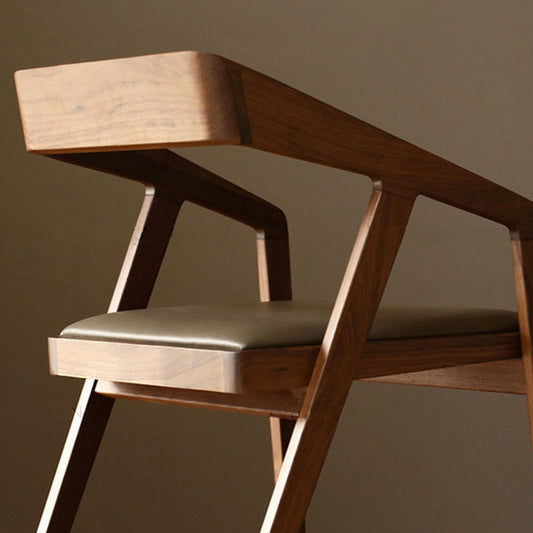 Contemporary Kitchen Dining Armchair Wood Side Dining Chairs Clearhalo 'Dining Chairs' 'Dining Tables & Seating' 'dining_chair' 'furn' 'furn_dining_chair' 'Furniture' 'Kitchen & Dining Furniture' 6230559