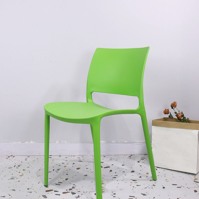 Contemporary Style Side Chair Open Back Plastic Dining Room Chair Clearhalo 'Dining Chairs' 'Dining Tables & Seating' 'dining_chair' 'furn' 'furn_dining_chair' 'Furniture' 'Kitchen & Dining Furniture' 6230667