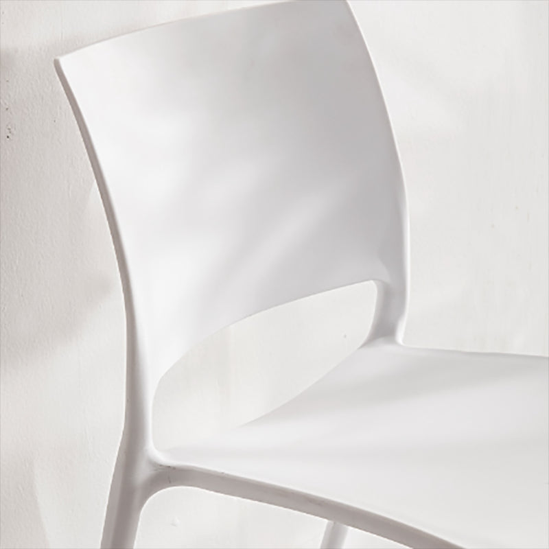 Contemporary Style Side Chair Open Back Plastic Dining Room Chair Clearhalo 'Dining Chairs' 'Dining Tables & Seating' 'dining_chair' 'furn' 'furn_dining_chair' 'Furniture' 'Kitchen & Dining Furniture' 6230670