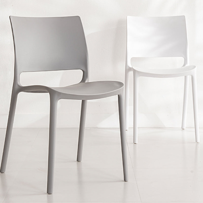 Contemporary Style Side Chair Open Back Plastic Dining Room Chair Clearhalo 'Dining Chairs' 'Dining Tables & Seating' 'dining_chair' 'furn' 'furn_dining_chair' 'Furniture' 'Kitchen & Dining Furniture' 6230676