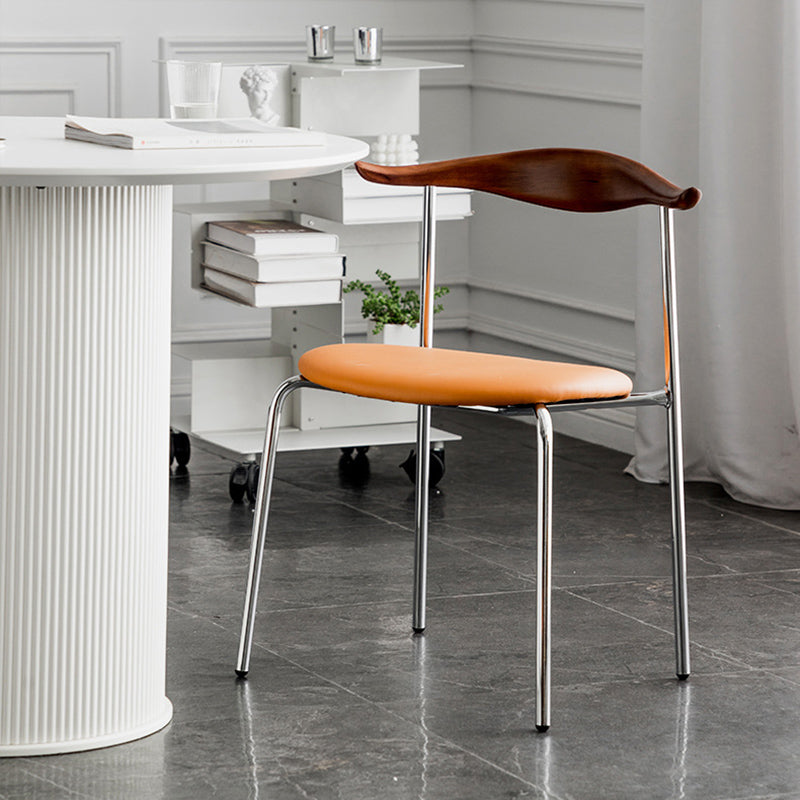 Chaise d'accompagnement de style contemporain ouvrir la salle de salle à manger pour la maison