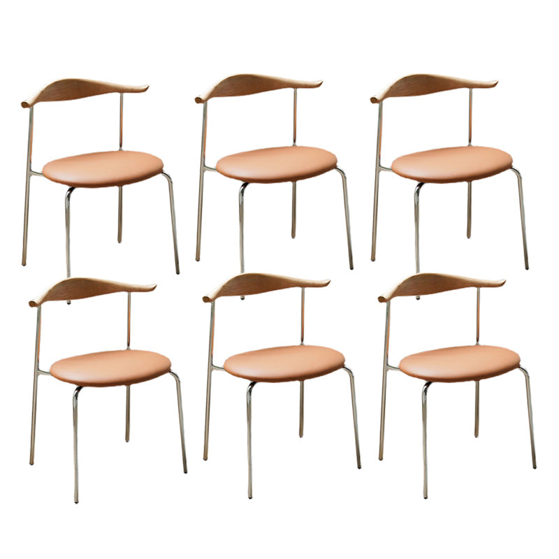 Chaise d'accompagnement de style contemporain ouvrir la salle de salle à manger pour la maison