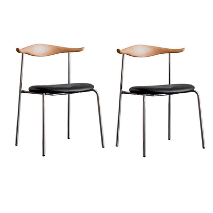 Chaise d'accompagnement de style contemporain ouvrir la salle de salle à manger pour la maison