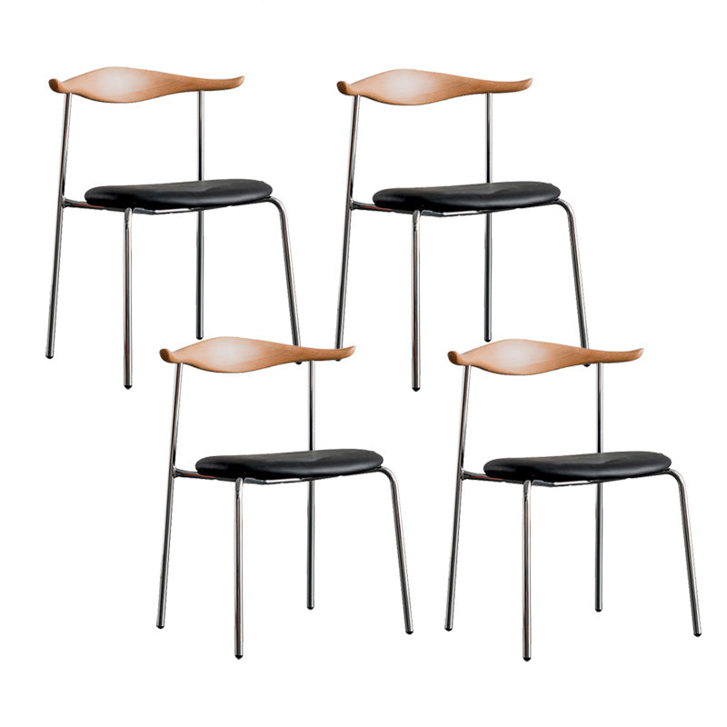 Chaise d'accompagnement de style contemporain ouvrir la salle de salle à manger pour la maison