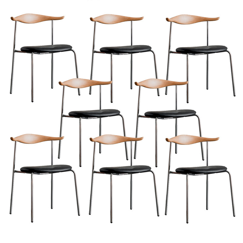 Chaise d'accompagnement de style contemporain ouvrir la salle de salle à manger pour la maison