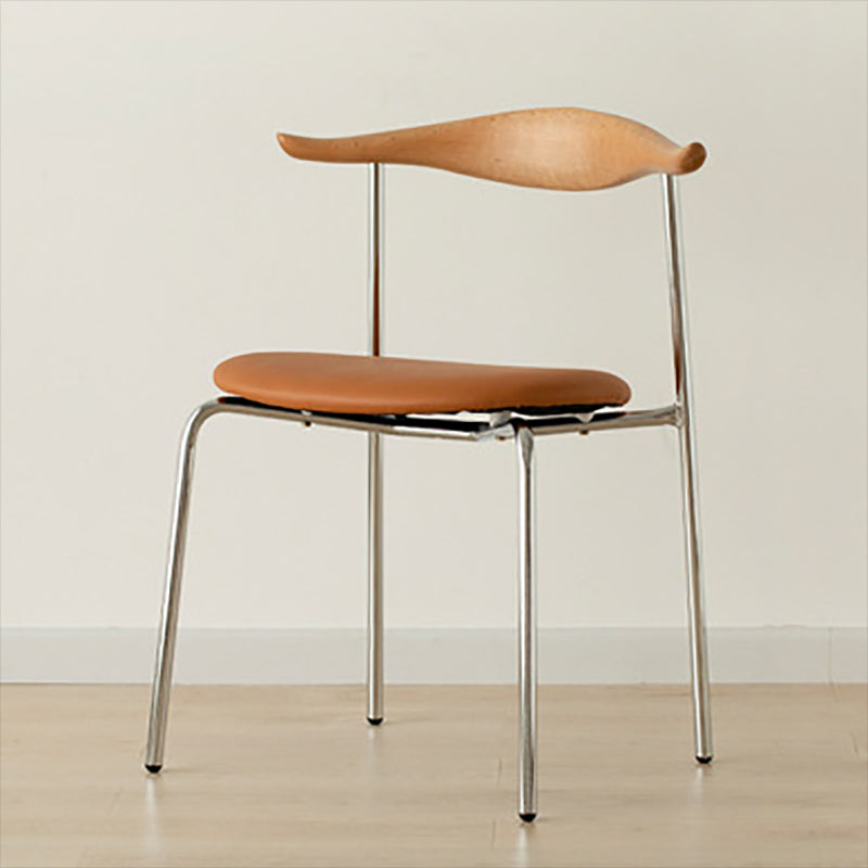 Chaise d'accompagnement de style contemporain ouvrir la salle de salle à manger pour la maison