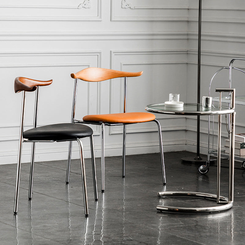 Chaise d'accompagnement de style contemporain ouvrir la salle de salle à manger pour la maison