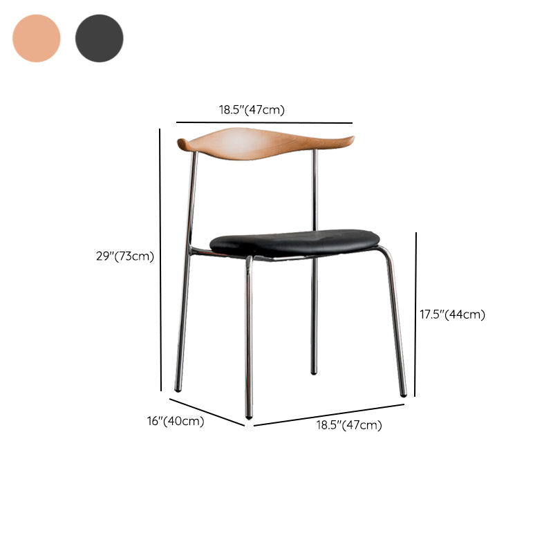 Chaise d'accompagnement de style contemporain ouvrir la salle de salle à manger pour la maison