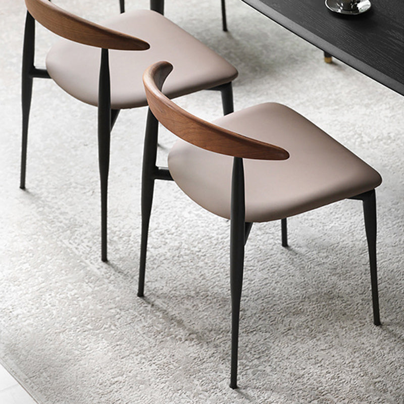 Seitstuhl für industriellen Stil offener Stapel -Esszimmerstuhl offener Rücken