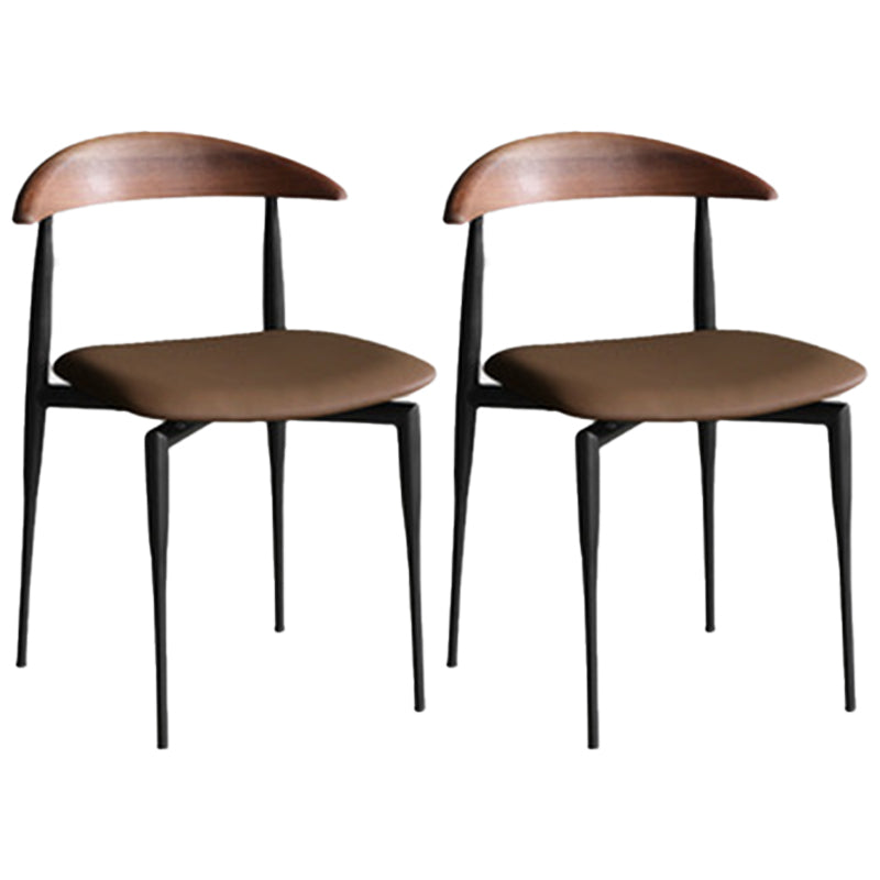 Seitstuhl für industriellen Stil offener Stapel -Esszimmerstuhl offener Rücken