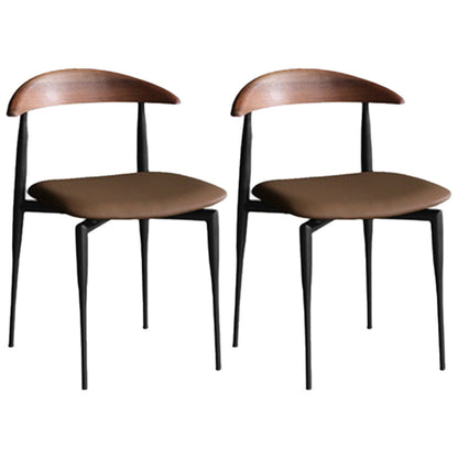 Seitstuhl für industriellen Stil offener Stapel -Esszimmerstuhl offener Rücken