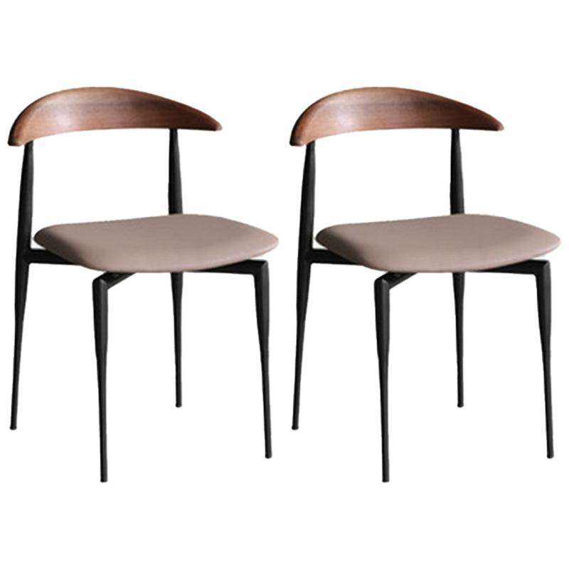 Seitstuhl für industriellen Stil offener Stapel -Esszimmerstuhl offener Rücken