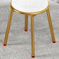 Glam Style Velvet Armless Chair Metal Dining Chair for Restaurant Use