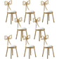 Glam Style Velvet Armless Chair Metal Dining Chair for Restaurant Use
